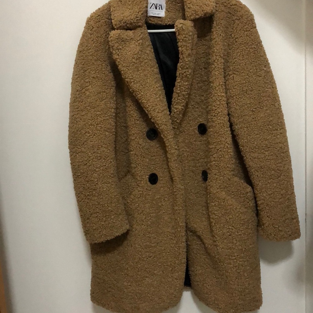 Zara Teddy Coat Sz. S